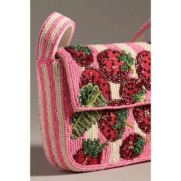 New Anthropologie The Fiona Beaded Bag: Food & Drink Edition - Picture 4 of 9